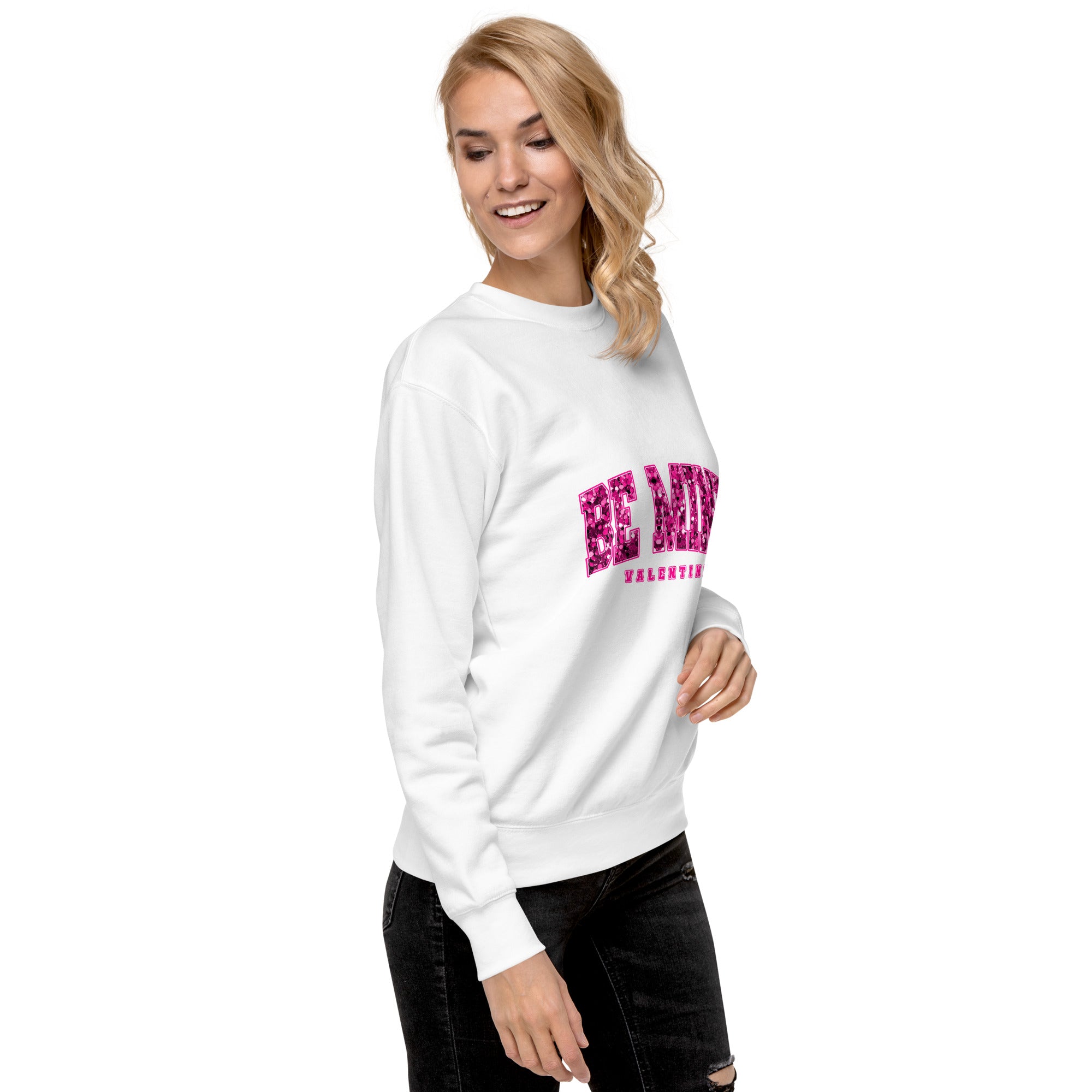 Be Mine Valentine "Faux" Sequin Sweatshirt